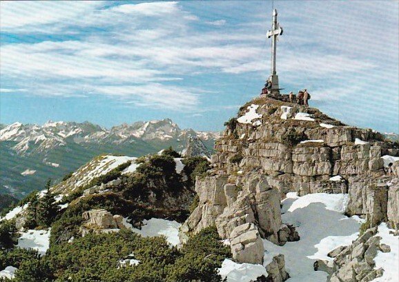 Germany Wallberggipfel Tegernseer Berge Mit Blick Zur Zugspitze