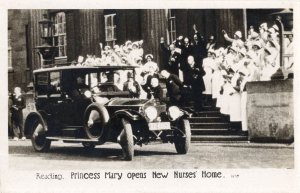 Princess Mary Opens Nurses Hospital Home 1923 Reading  RPC Postcard