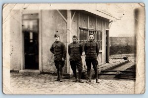 WWI Postcard RPPC Photo US Army Soldier Black American c1910's Unposted Antique