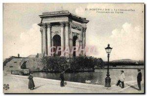 Old Postcard Montpellier Le Chateau d'Eau Promenade du Peyrou