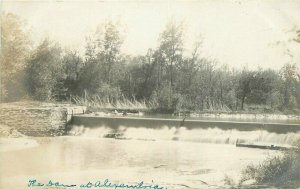 Alexandria Nebraska River Dam C-1910 RPPC Photo Postcard 20-6625