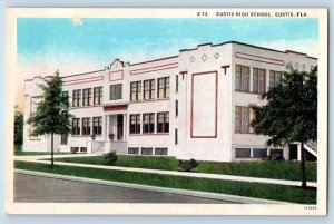 c1920's Eustis High School Campus Building Side View Eustis Florida FL Postcard