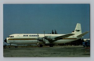 Aviation Airplane Postcard Air Gabon Airlines Vickers Vanguard TR-LBA U9