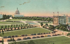 Vintage Postcard 1930's Hotel Continental Facing Beautiful Capital Plaza D.C.