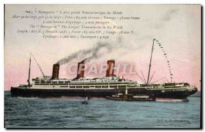 Old Postcard Boat Ship Berangaria the Transatlantic
