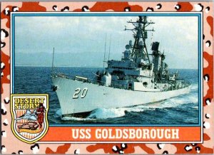 Military 1991 Topps Dessert Storm Card USS Goldsboro Destroyer sk21336