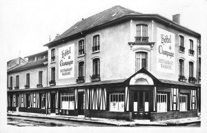 RPPC HOTEL DE CHAMPAGNE Suippes (Marne) France Vintage Photo Postcard