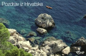 Postcard Pozdrav Iz Hrvatske Scenic River Boating Adventure Clear Waters