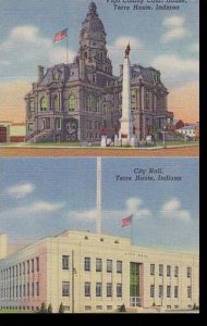 Indiana Terre Haute Vigo County Court House & City Hall