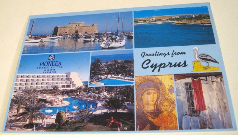 Cyprus Greetings Paphos Pioneer Beach Hotel PBH44 - unposted