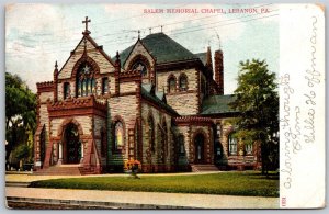 Vtg Lebanon Pennsylvania PA Salem Memorial Chapel 1907 View Old UDB Postcard