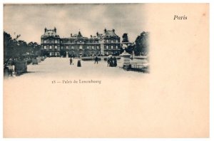 Palais Du Luxembourg Paris France Black And White Postcard