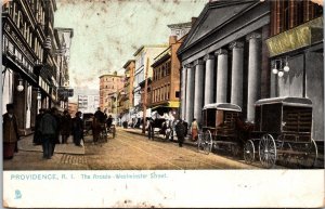 Arcade Westminster Street Providence Rhode Island Postcard Tuck Raphotype