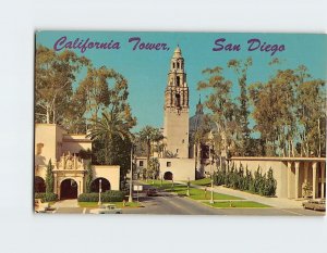 Postcard California Tower, Balboa Park, San Diego, California