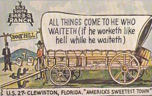 Florida Clewiston Old South Bar-B-Q Ranch Restaurant