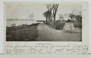 The Battery Burlington 1905 Vermont to Shelburne Falls Postcard N1