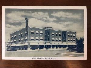 Hotel Brandon, Pecos, Texas. A9