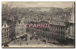 Old Postcard Brussels Grand Place Maison Des Corporations