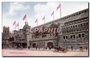 Postcard Old Chicago Coliseum