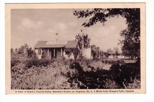 Clark's Tourist Camp, Stamford Centre, Highway 8, Niagara Falls, Ontario, B&W...