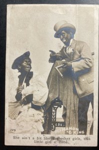 1905 England RPPC Postcard Black Face Cover She Ain’t A Bit Like The Others