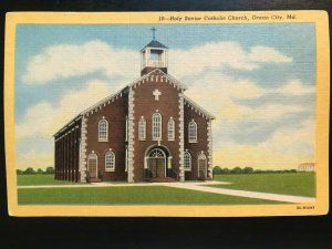 Vintage Postcard 1953 Holy Savior Catholic Church Ocean City Maryland