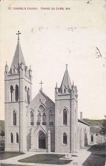 Wisconsin Prairie Du Chien Sainte Gabriels Church 1912