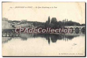 Postcard Old Font Joinville le Quai and Pont