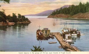 Vintage Postcard 1910's Scenic 172 San Juan Islands of Puget Sound Temple Calif.