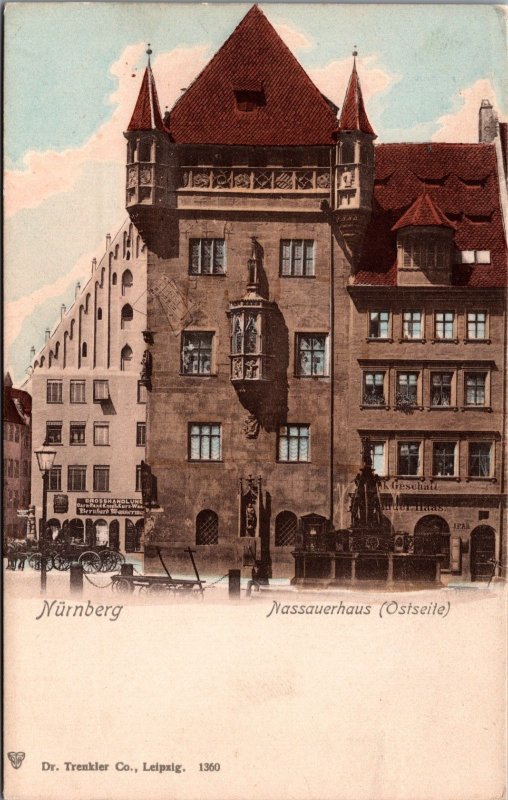 Germany Nürnberg Nassauer Haus Ostseite Nuremberg Vintage Postcard 09.99