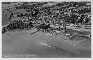 Diessen am Ammersee Germany Aerial View Of Coast Lake Antique Postcard K15308 