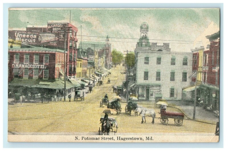 1909 North Potomac Street, Hagerstown Maryland MD Antique Unposted Postcard 