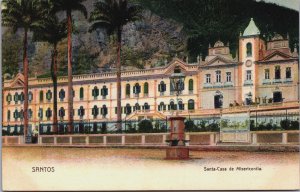Brazil Santos Santa Casa de Misericordia Vintage Postcard C103