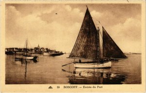 CPA Roscoff- Entree du Port FRANCE (1026225)