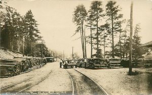 Postcard RPPC C-1910 Massachusetts Boston Electric Railroad Letteney 23-13819