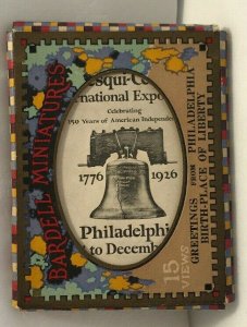 Bardell Miniatures Greetings from Philadelphia Souvenir Postcard Collection 1925