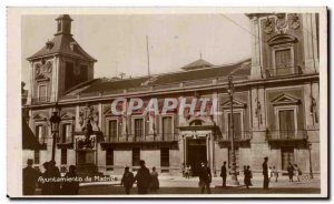 Old Postcard Madrid Ayuntamiento de Madrid