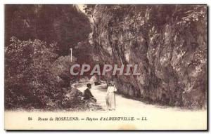 Old Postcard Albertville Route de Roselend