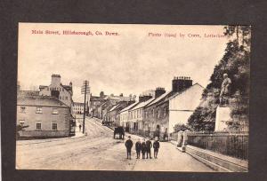 Ireland UK Hillsborough County Down Main St Street Postcard England Carte Postal