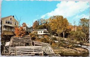 Camden, Maine - view of Smiling Cow gift shop from Harbor