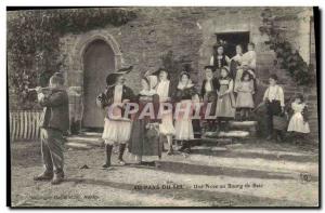 Old Postcard Folklore Saltmarsh In the land of salt A wedding at Bourg de Batz