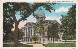 Illinois Springfield County Court House Curteich