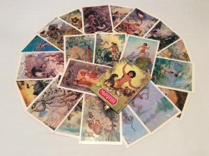 Ful Set 21 USSR Ukraine postcard History nude boy Mowgli Panther snake Kipling