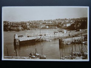 Cornwall NEWQUAY Harbour c1950's RP Postcard by M&L National Series