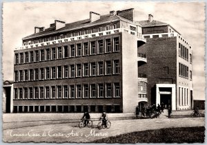 Torino Casa Di Carita Azti E Mestiere Turin Italy Real Photo RPPC Postcard