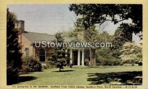 Public Library - Southern Pines, North Carolina NC  