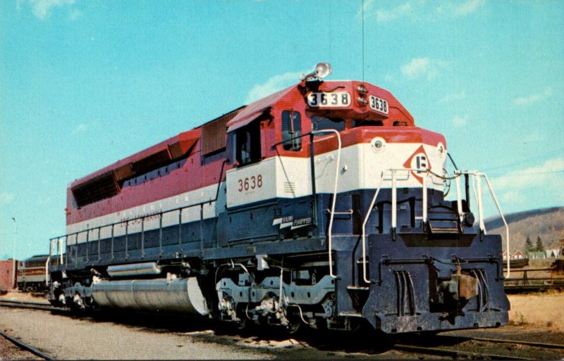 Trains Erie Lackawanna Locomotive #3638 At Hornell New York