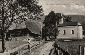CPA AK Schwarzwaldhaus mit Kapelle GERMANY (915127)