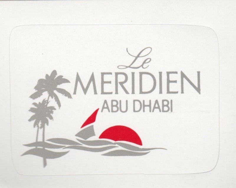 Abu Dhabi Le Meridien Hotel Vintage Luggage Label lbl0615