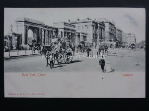 London HYDE PARK CORNER Animated Street Scene 1902 UB by Watkins & Me Combie Ltd